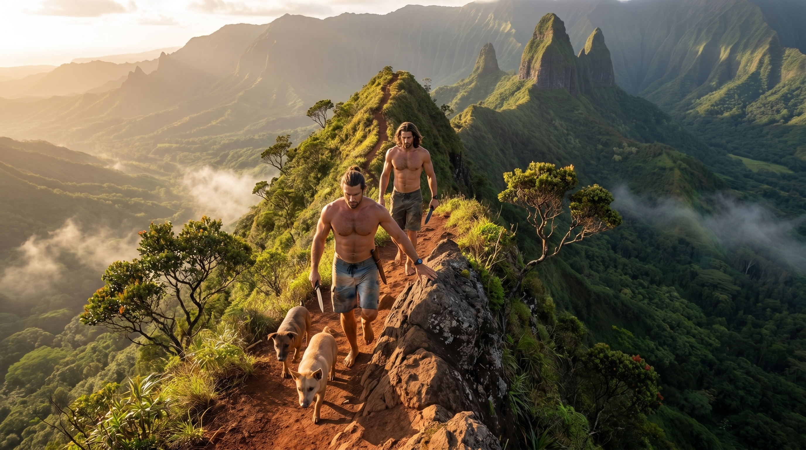 Ridge hike in Kauai